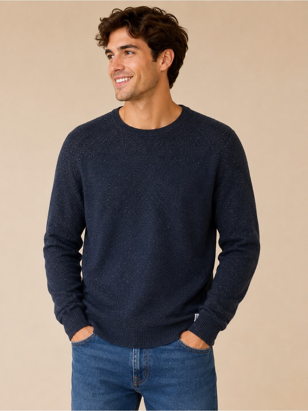 Jack & Jones Navy Crewneck Sweater